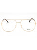 032 - Shiny Pale Gold / Dark Havana/Clear demo lens