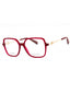 0LHF 00 - Frosted Burgundy/Clear demo lens