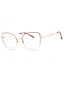 0E28 00 - Matte Burgundy Gold / Clear Lens