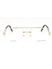 0RHL 00 - GOLD BLACK/Clear demo lens