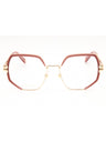 0EYR 00 - Gold/Nude Pink/Clear demo lens