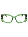 01ED 00 - GREEN/clear demo lens