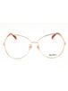 028 - shiny rose gold/clear demo lens