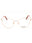 028 - shiny rose gold/clear demo lens