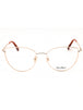 028 - shiny rose gold/clear demo lens
