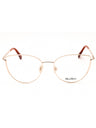 028 - shiny rose gold/clear demo lens