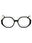 001 - shiny black/clear demo lens