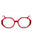 066 - shiny red/clear demo lens