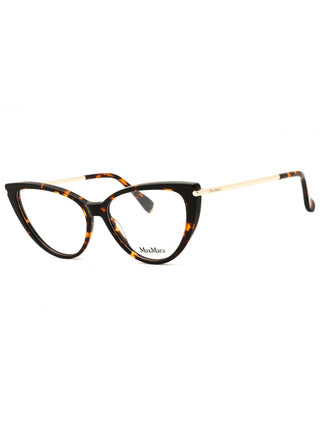 Max Mara MM5006 cat-eye eyeglasses in a stylish tortoiseshell frame for chic eyewear.
