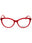 066 - shiny red/clear demo lens