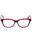 066 - shiny red/clear demo lens