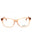 045 - shiny light brown/clear demo lens
