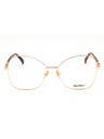 028 - shiny rose gold/clear demo lens