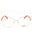 028 - shiny rose gold/clear demo lens