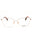 028 - shiny rose gold/clear demo lens