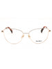 028 - shiny rose gold/clear demo lens