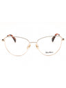 028 - shiny rose gold/clear demo lens
