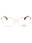 033 - pink gold/clear demo lens