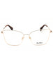 028 - shiny rose gold/clear demo lens