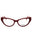 066 - shiny red / clear