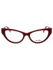 066 - shiny red / clear