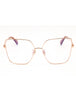 033 - pink gold/clear demo lens