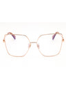 033 - pink gold/clear demo lens