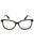 001 - shiny black/clear demo lens