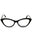 001 - shiny black/clear demo lens