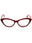 066 - shiny red/clear demo lens