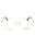 032 - pale gold/clear demo lens