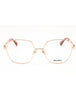 033 - pink gold/clear demo lens