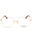 028 - shiny rose gold/clear demo lens