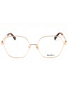028 - shiny rose gold/clear demo lens