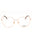 033 - pink gold/clear demo lens