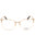 028 - shiny rose gold/Clear demo lens