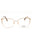 028 - shiny rose gold/clear demo lens