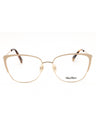 028 - shiny rose gold/clear demo lens