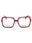 075 - shiny fuxia/clear demo lens