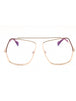 028 - shiny rose gold / clear demo lens