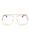 028 - shiny rose gold / clear demo lens
