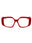 066 - shiny red / clear demo lens