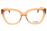 045 - shiny light brown/ clear demo lens