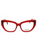 066 - shiny red / clear