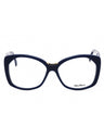 090 - shiny blue / clear demo lens
