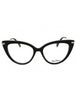 001 - shiny black/clear demo lens