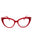 066 - shiny red/clear demo lens