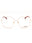 028 - shiny rose gold/clear demo lens