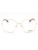 028 - shiny rose gold/clear demo lens