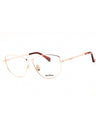 033 - pink gold/clear demo lens